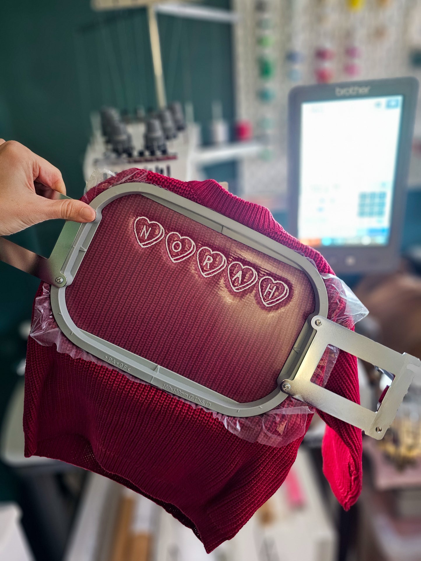 Personalised, Embroidered, Children's Valentines Knitted Jumper