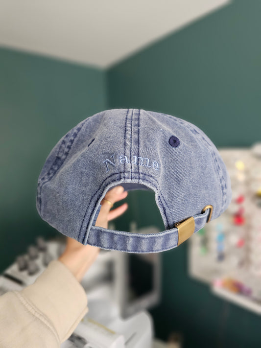 Personalised Embroidered Cap | Custom Text Hat | Kids Cap