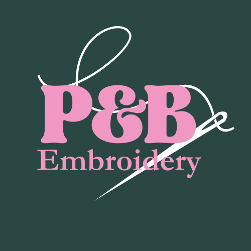 Embroidery business, rebrand logo including needle and thread