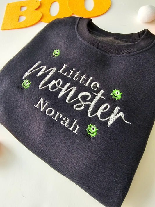 Personalised embroidered glow in the dark Halloween jumper