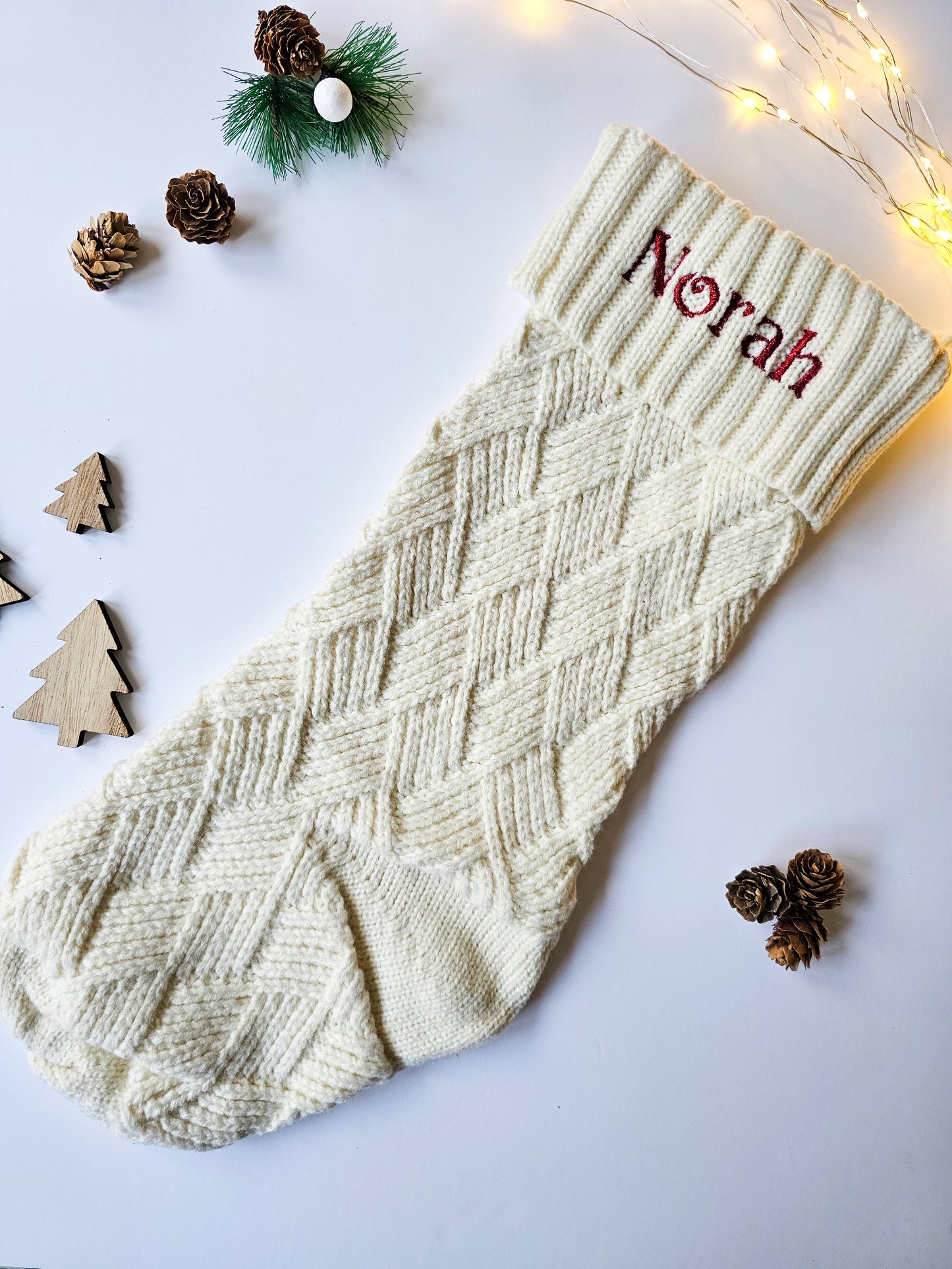 Personalised Knitted Christmas Stockings