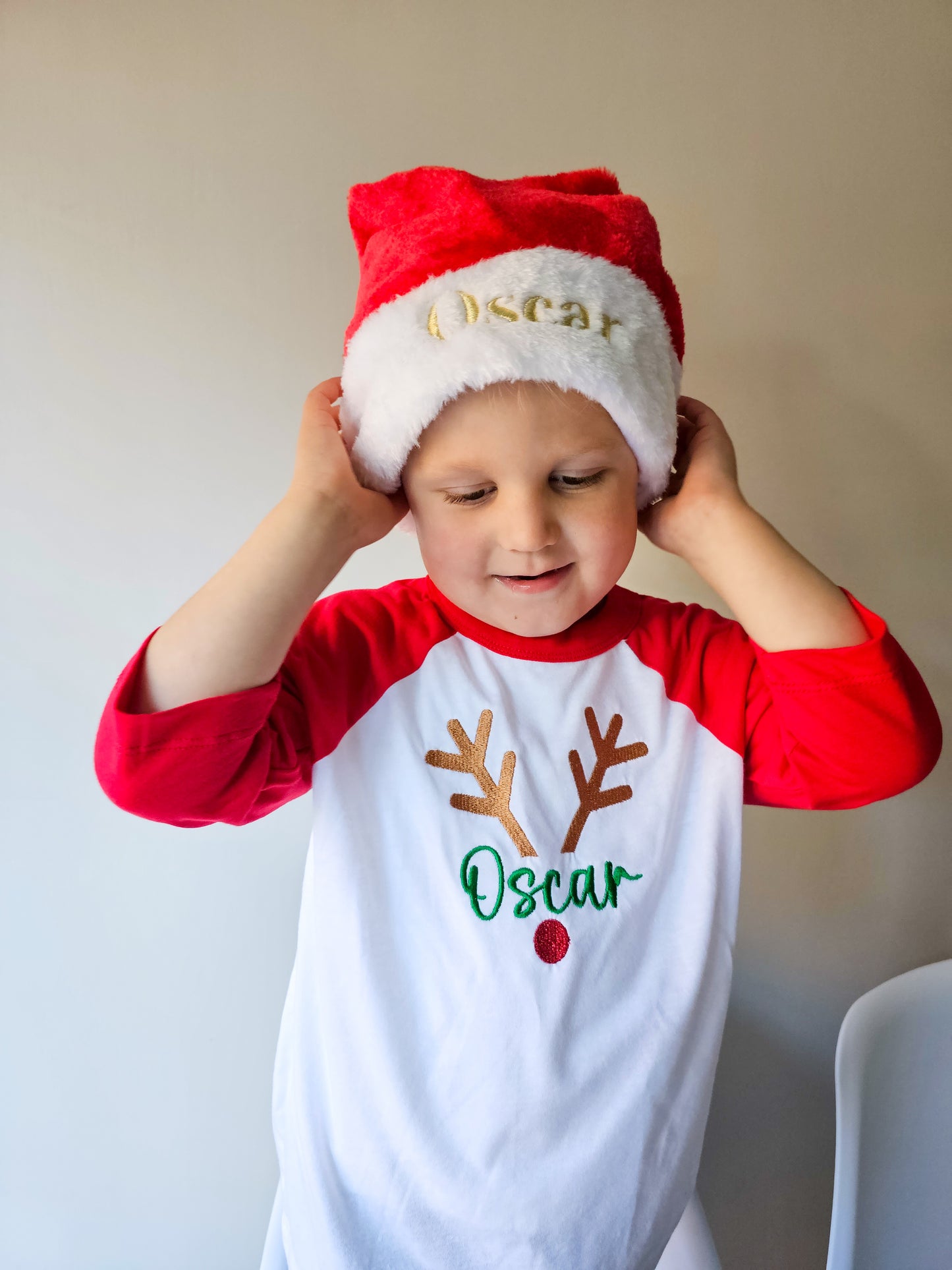 Personalised Luxury Embroidered Santa Hat – For Adults & Children