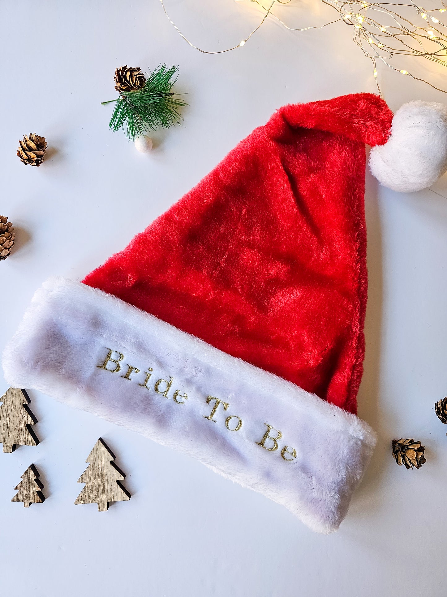 Personalised Luxury Embroidered Santa Hat – For Adults & Children