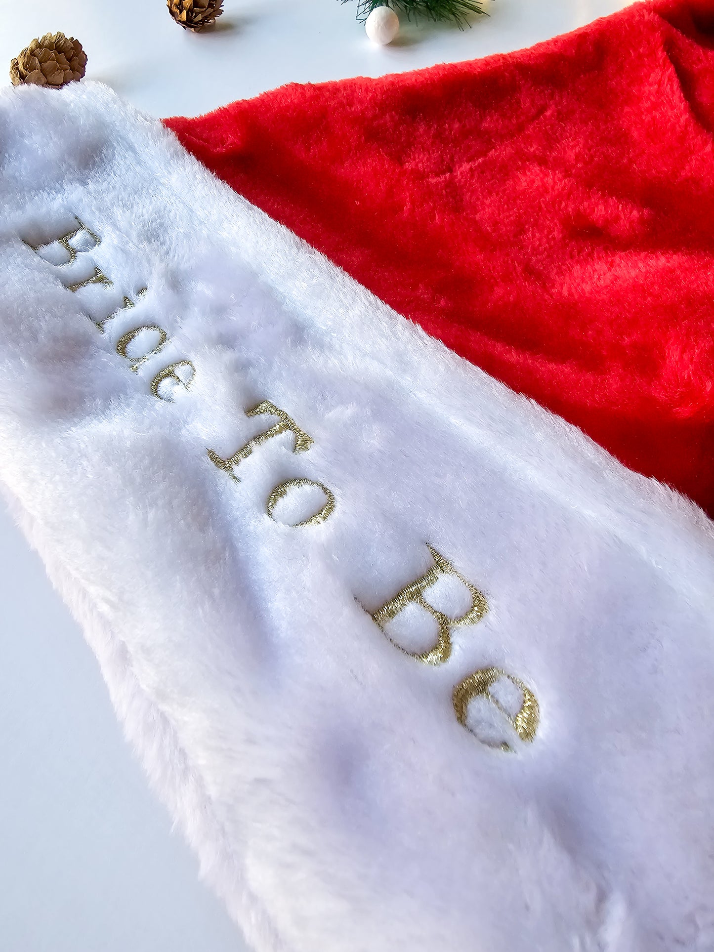 Personalised Luxury Embroidered Santa Hat – For Adults & Children