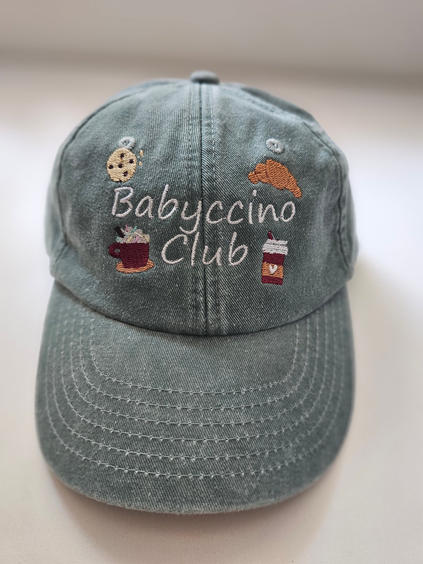Kids Babyccino Club Vintage Wash Cap | Personalisation Available