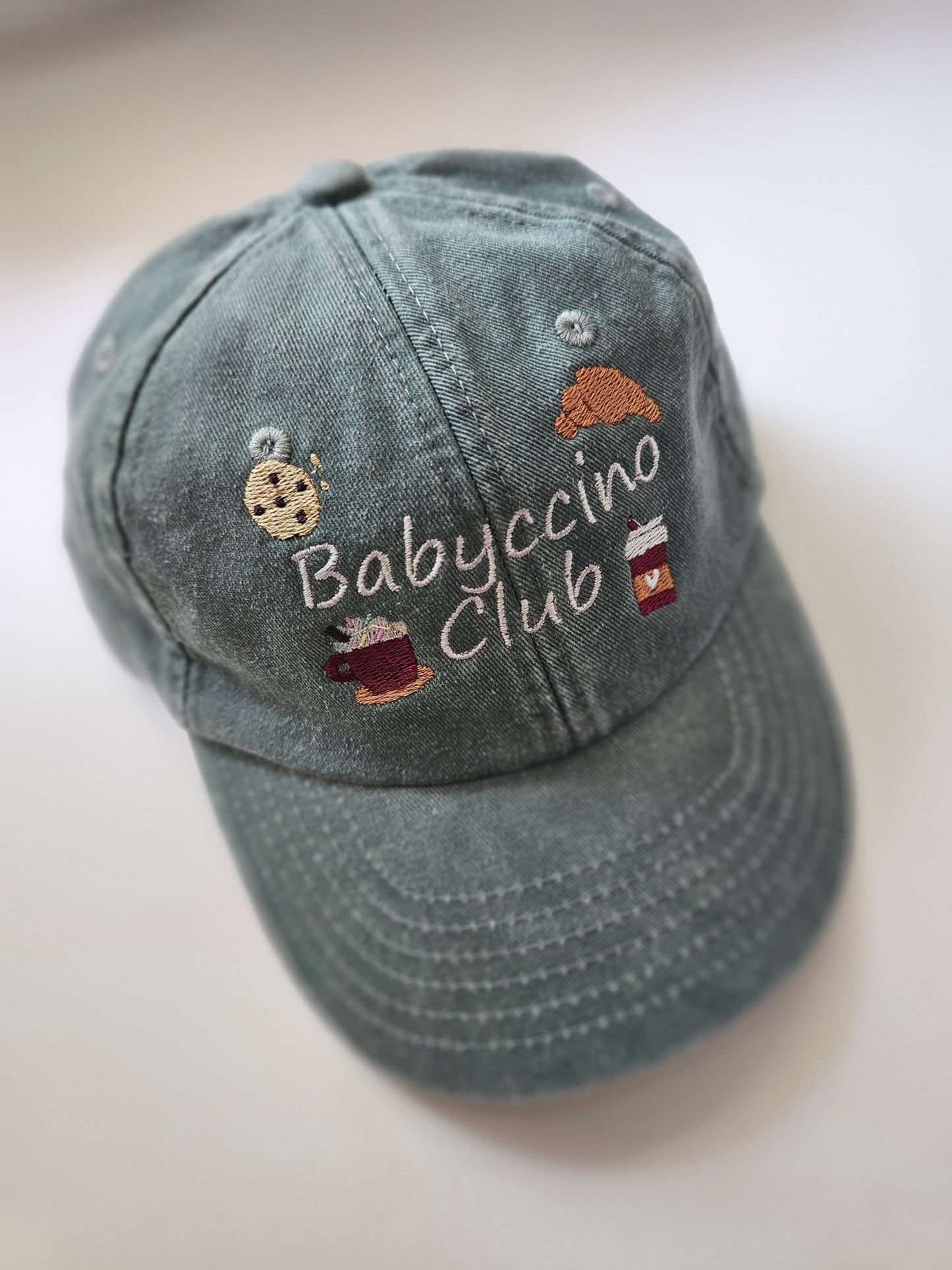 Kids Babyccino Club Vintage Wash Cap | Personalisation Available