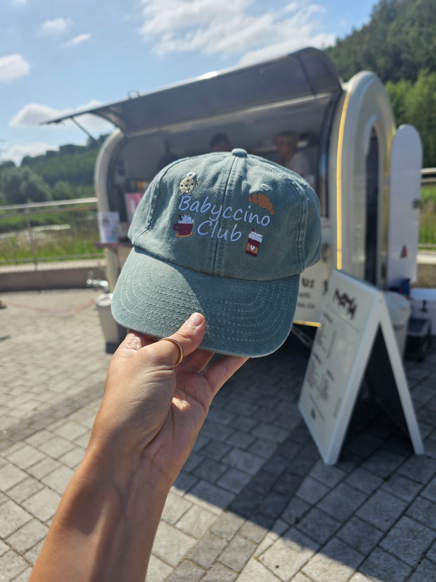 Kids Babyccino Club Vintage Wash Cap | Personalisation Available