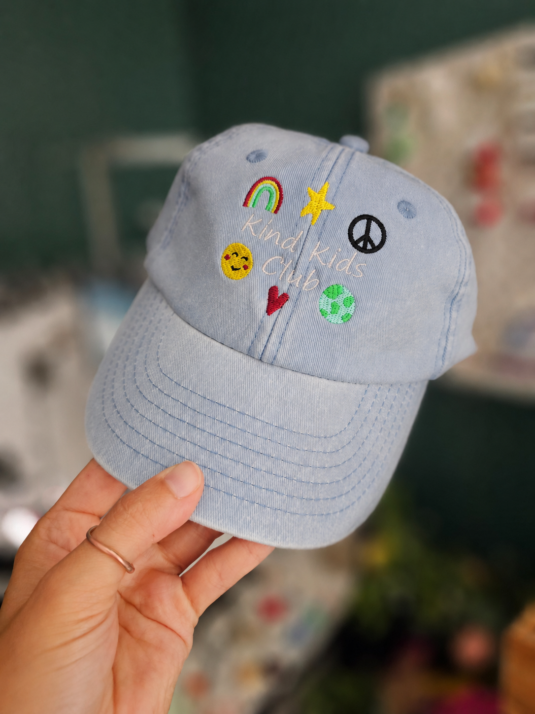 Kind Kids Club Vintage Wash Cap | Personalisation Available