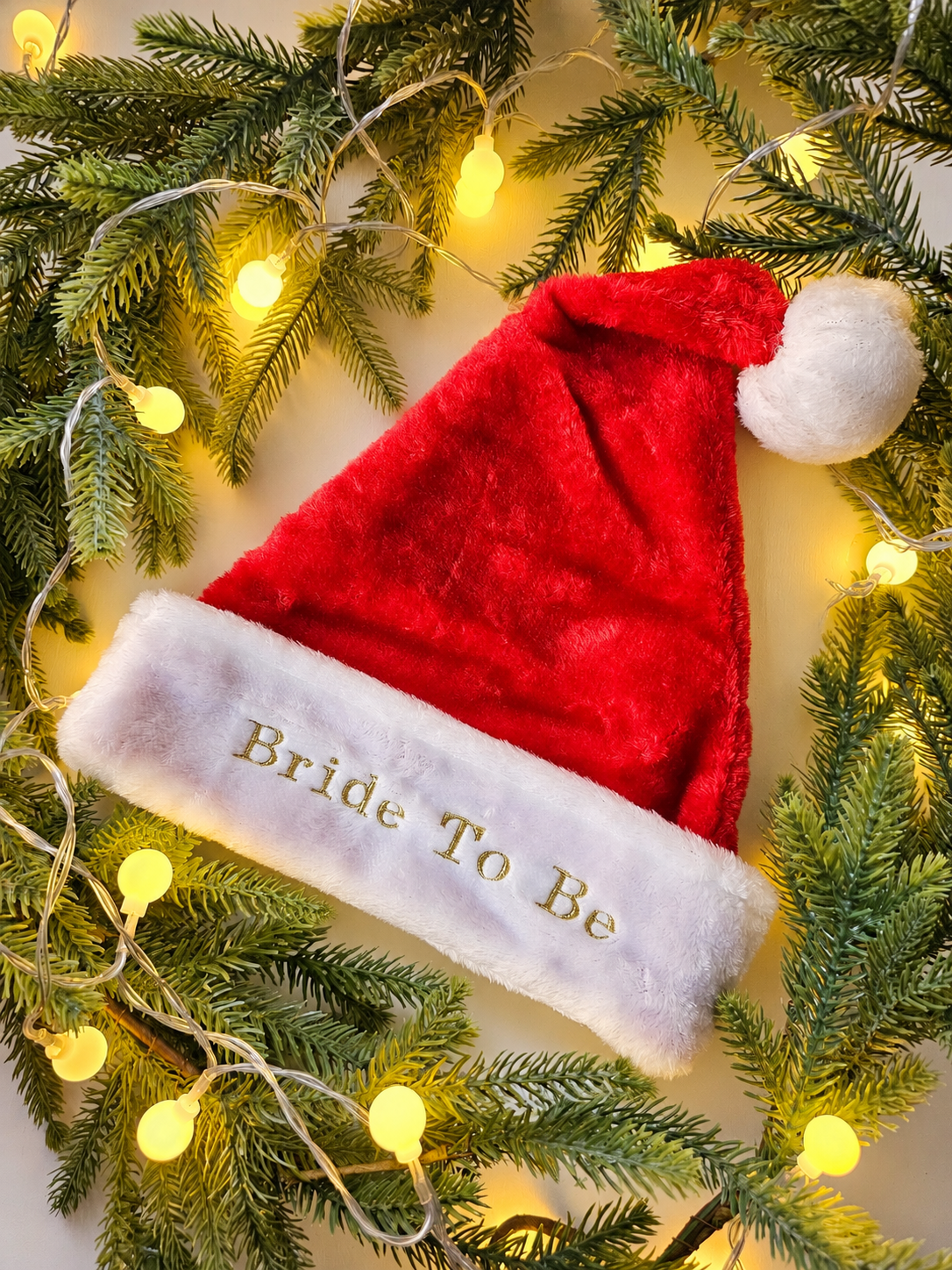 Personalised Luxury Embroidered Santa Hat – For Adults & Children