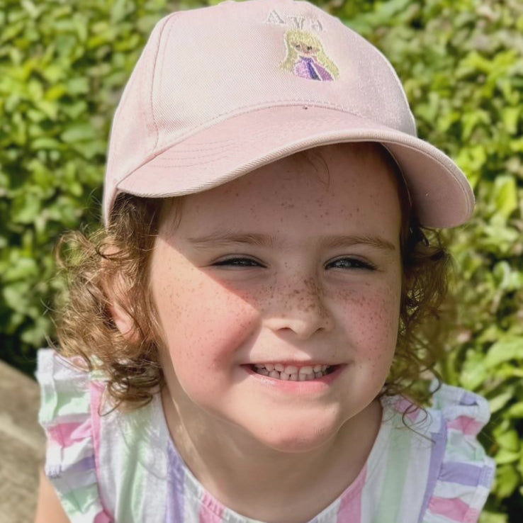 Personalised Embroidered Children's, Princess Cap/Hat