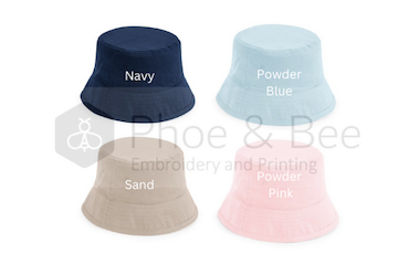 Personalised, Embroidered Children's Bucket Hat