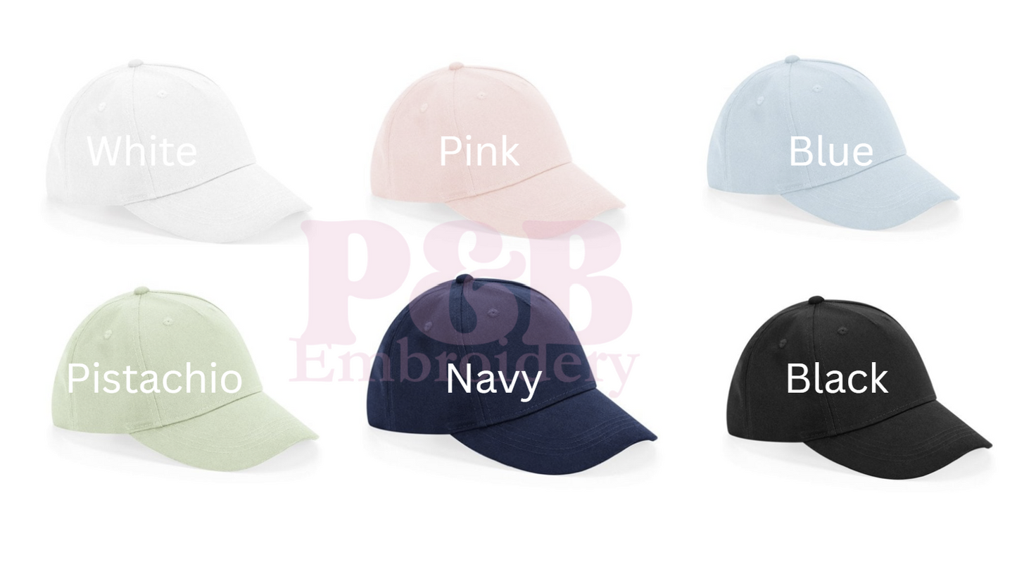 Personalised, Embroidered Kid's Sun Cap/Hat