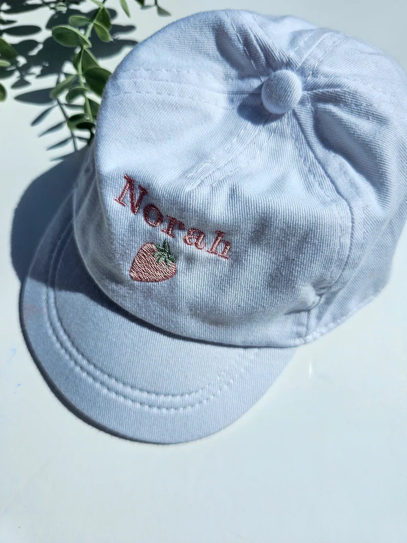 Personalised, Embroidered Toddler Sun Cap/Hat