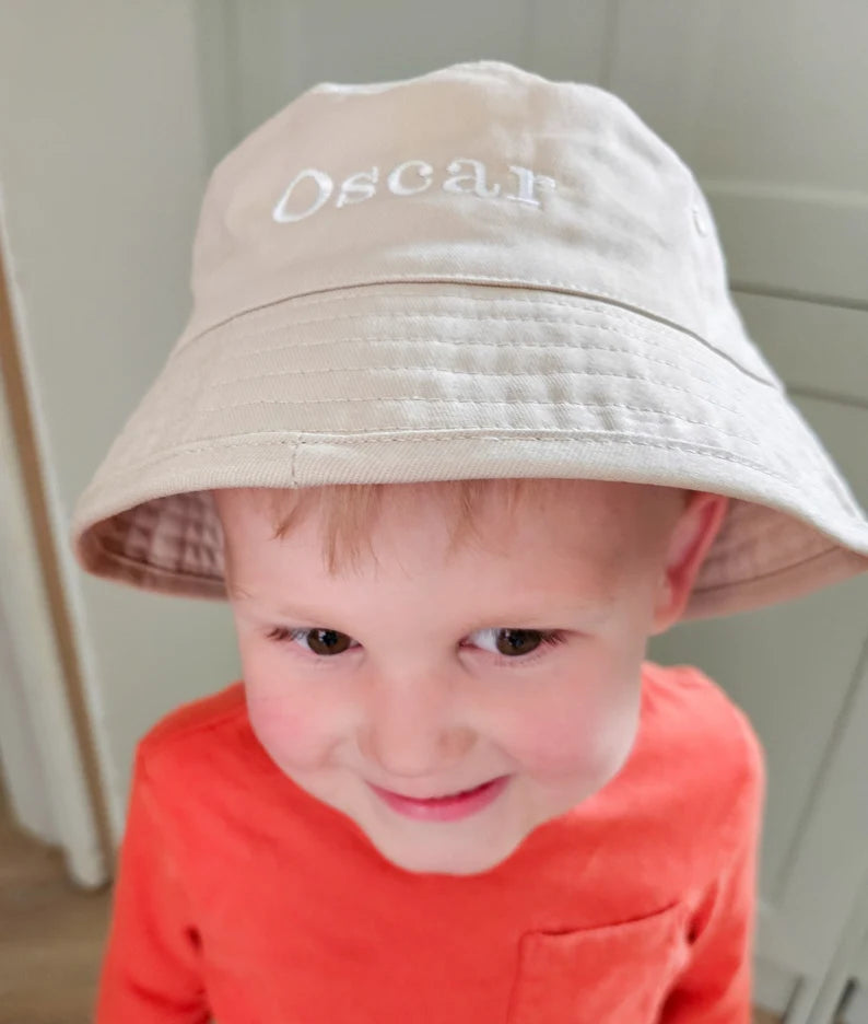 Personalised, Embroidered Children's Bucket Hat