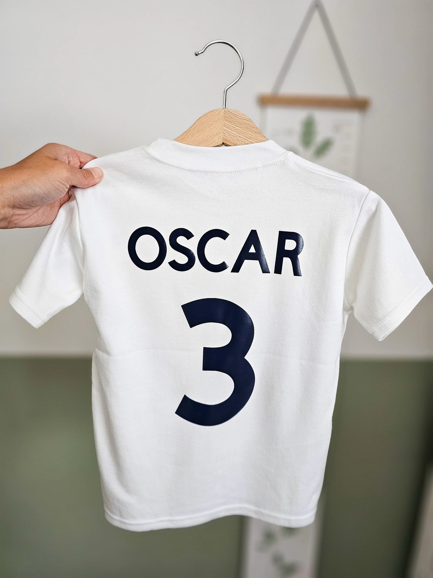 Personalised England Football T-Shirt | Custom Name & Number | Kids & Adults