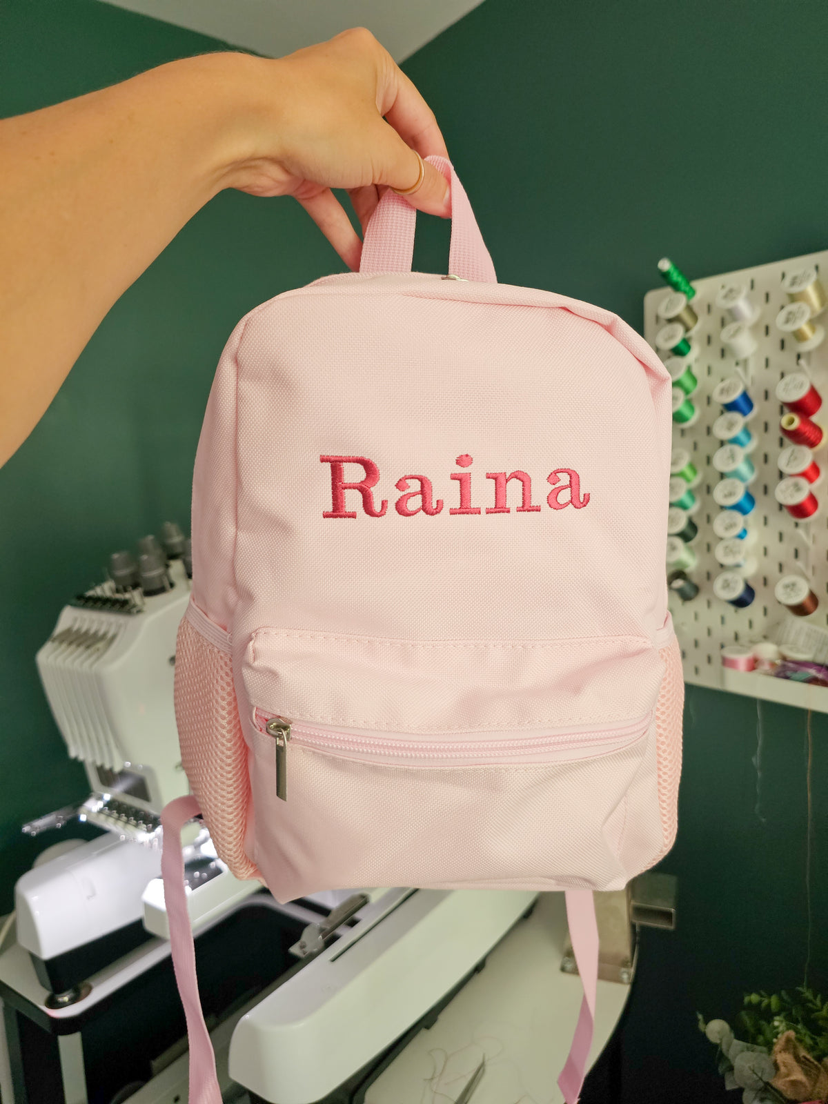 Personalised Embroidered Mini Backpack – Custom Child's Name or Initials | Kids School Bag