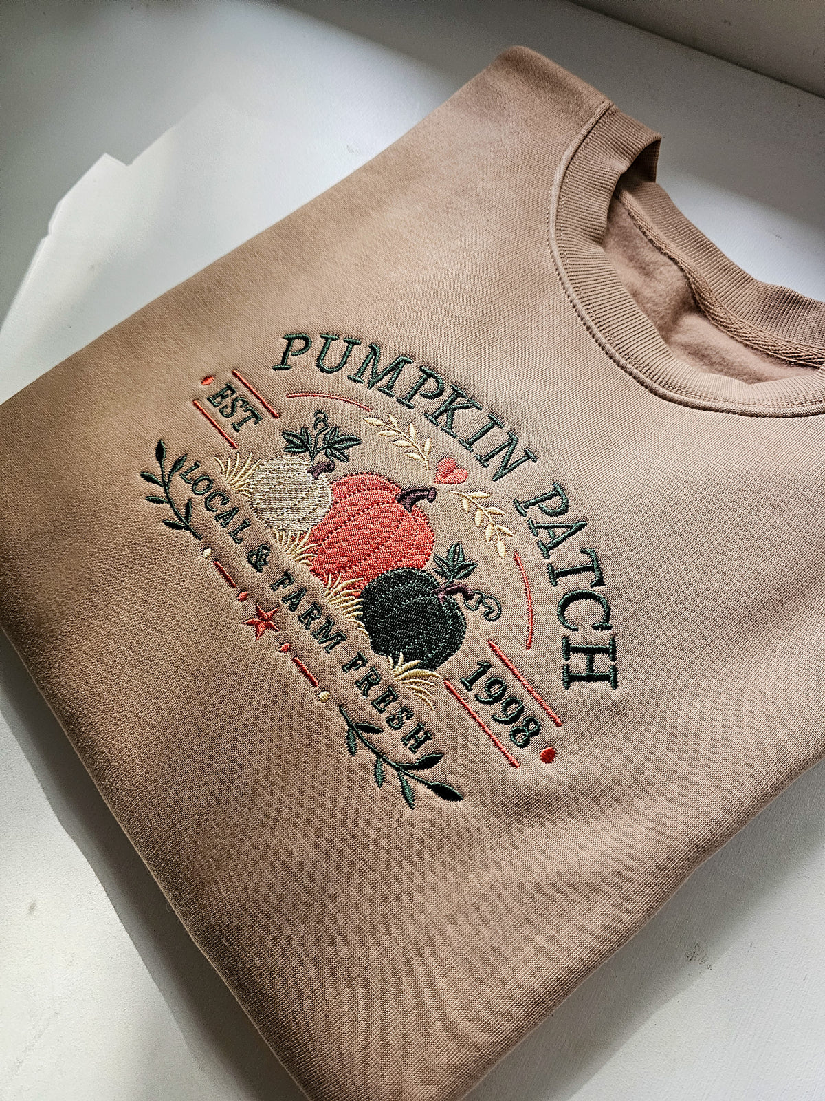 Matching Pumpkin Patch Jumper for Adults & Kids – Embroidered Family Autumn Sweatshirt