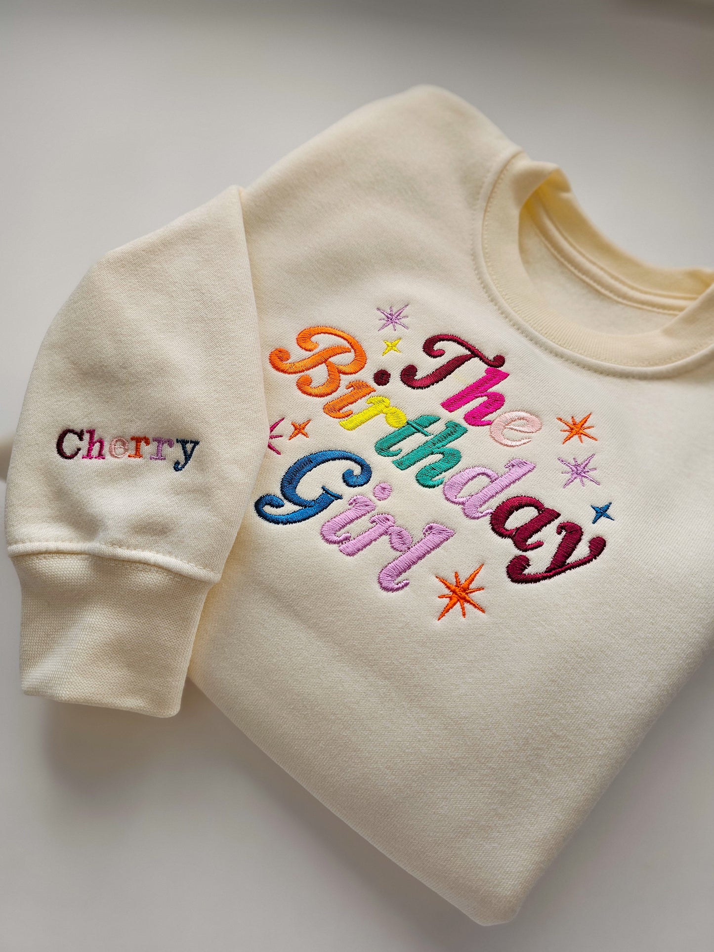 Birthday Girl Rainbow Jumper | Personalised Children’s Birthday Jumper