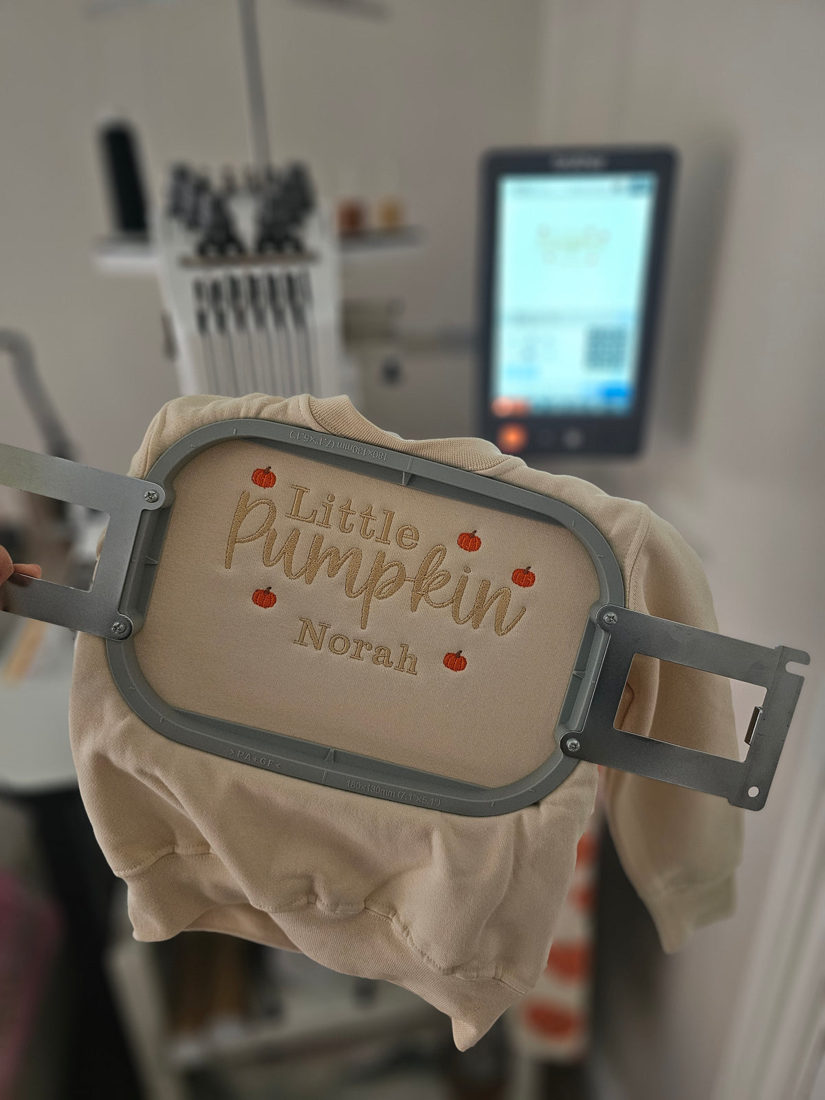 Personalised Little Pumpkin Embroidered with Name