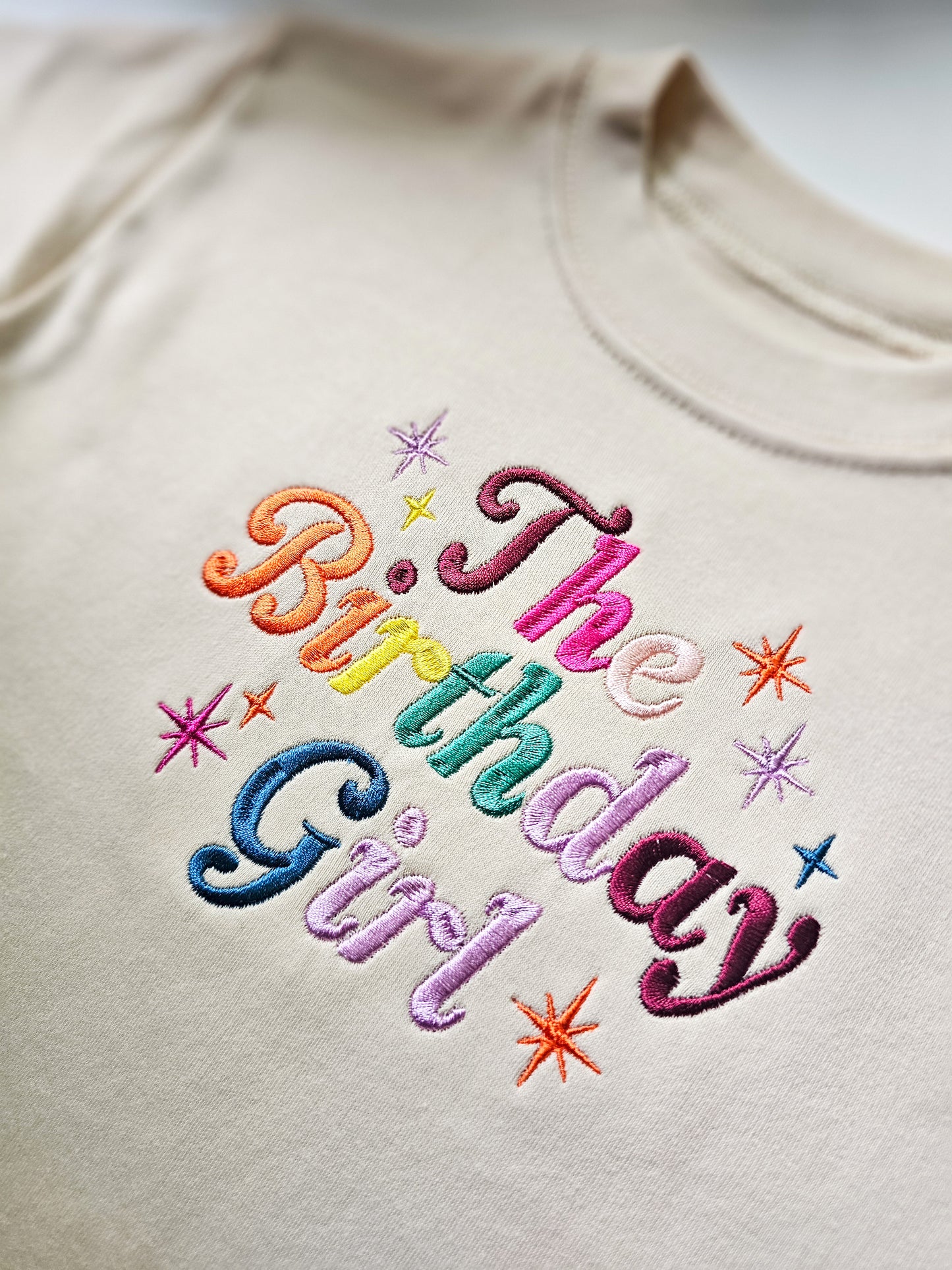 Birthday Girl Rainbow T-shirt | Personalised Children’s Birthday T-shirt