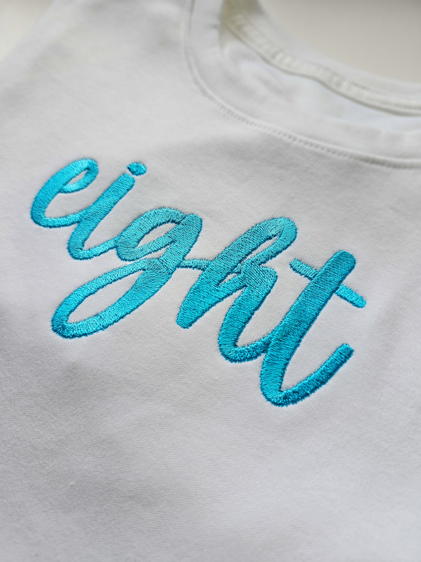 Embroidered Birthday T-Shirt (Age 1–10) | Personalised Kids Birthday Outfit | Minimalist Birthday Tee