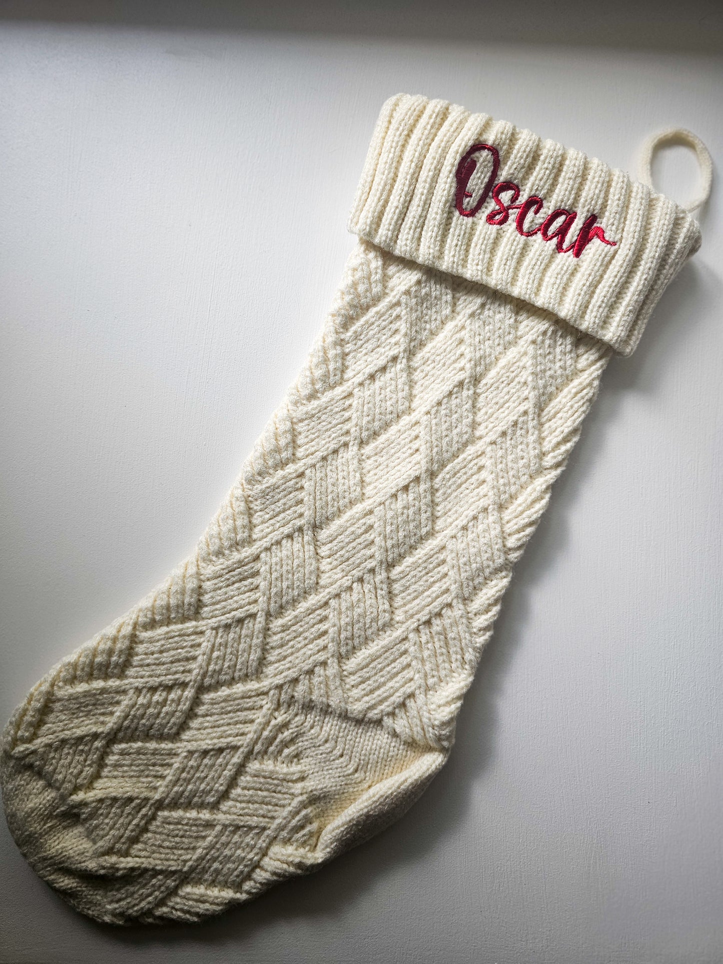 Personalised Knitted Christmas Stockings
