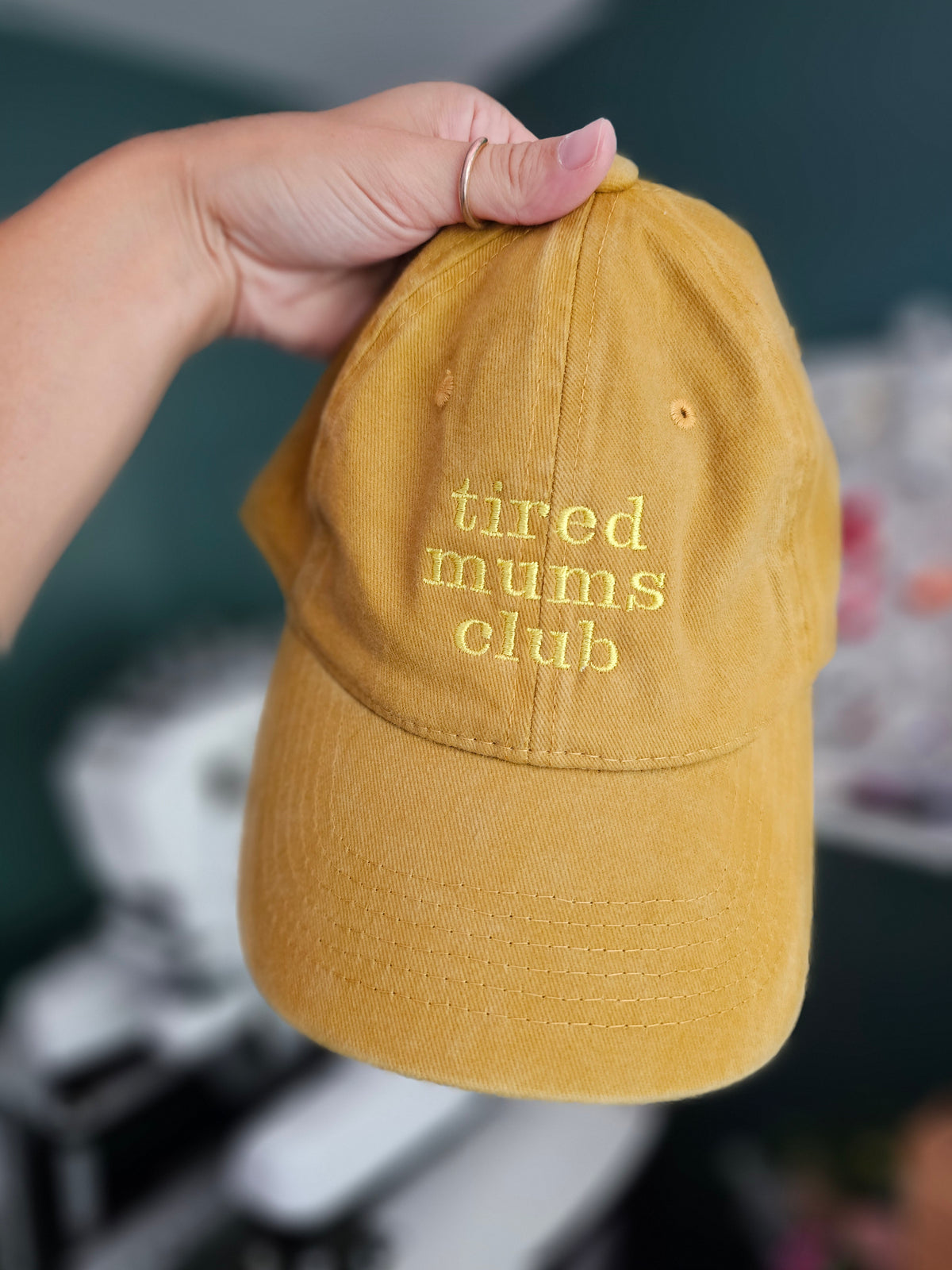 Personalised Embroidered Adult Cap | Custom Text Vintage Hat