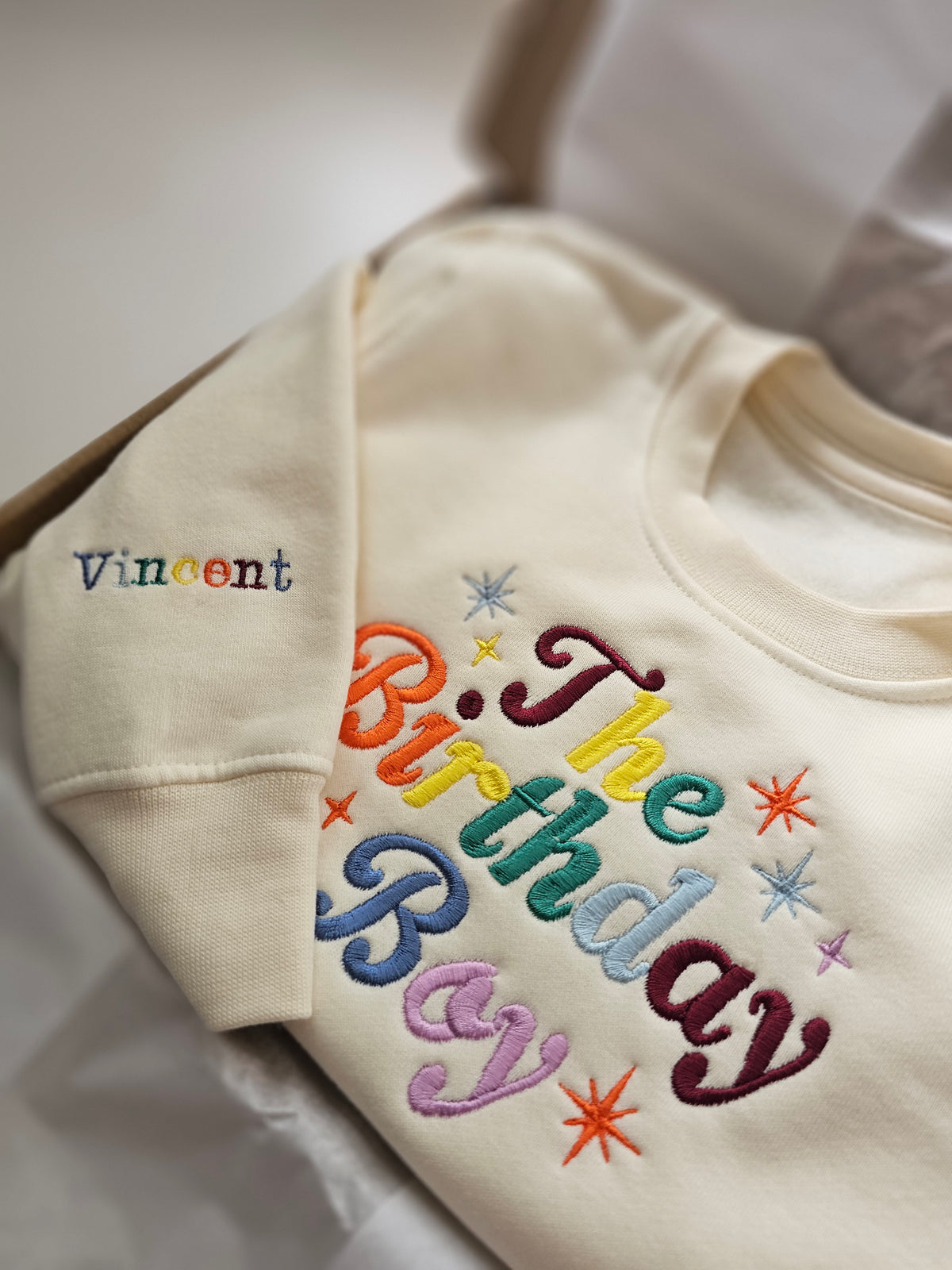 Birthday Boy Rainbow Jumper | Personalised Children’s Birthday Jumper