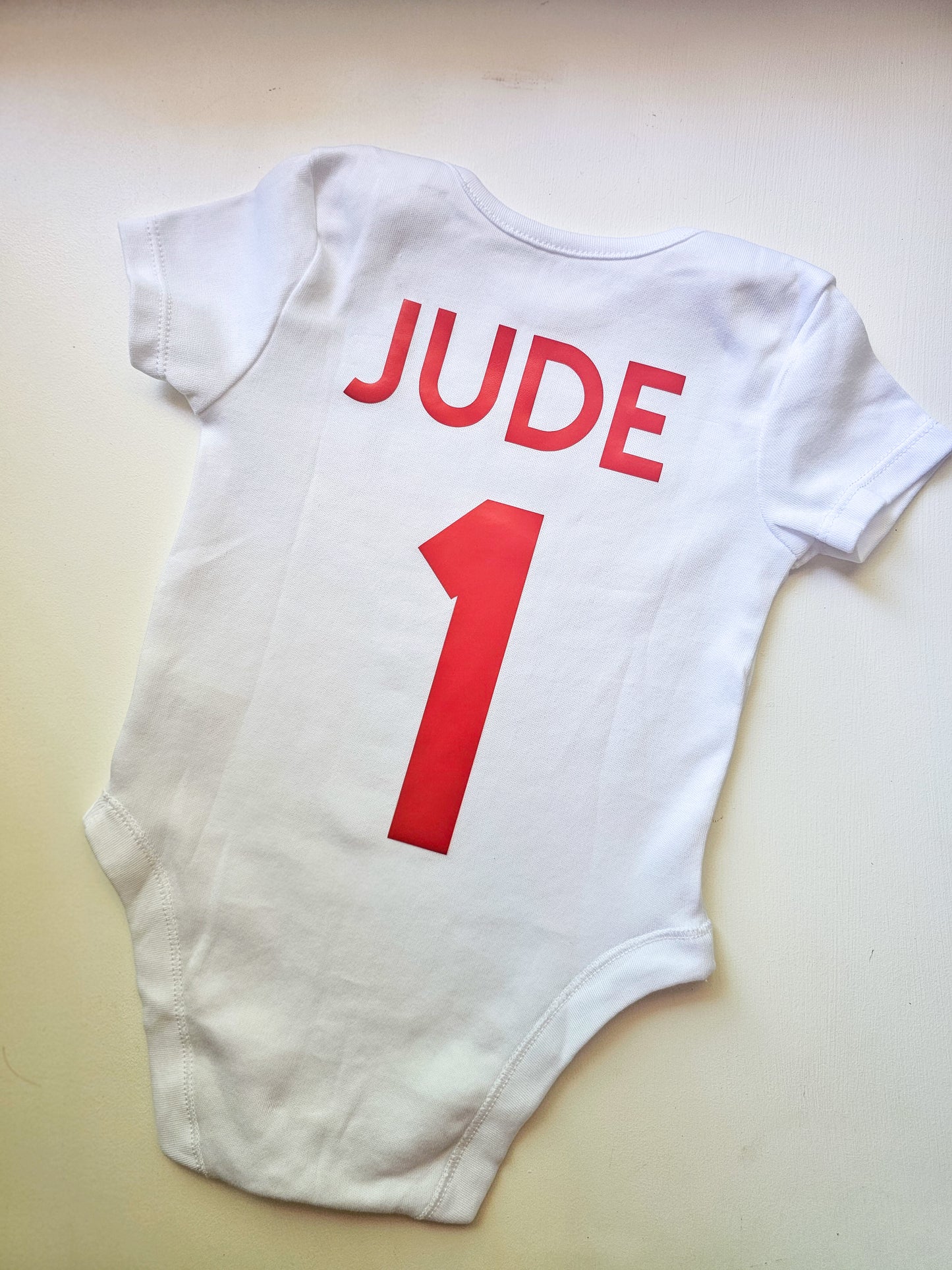 Personalised England Football T-Shirt | Custom Name & Number | Kids & Adults