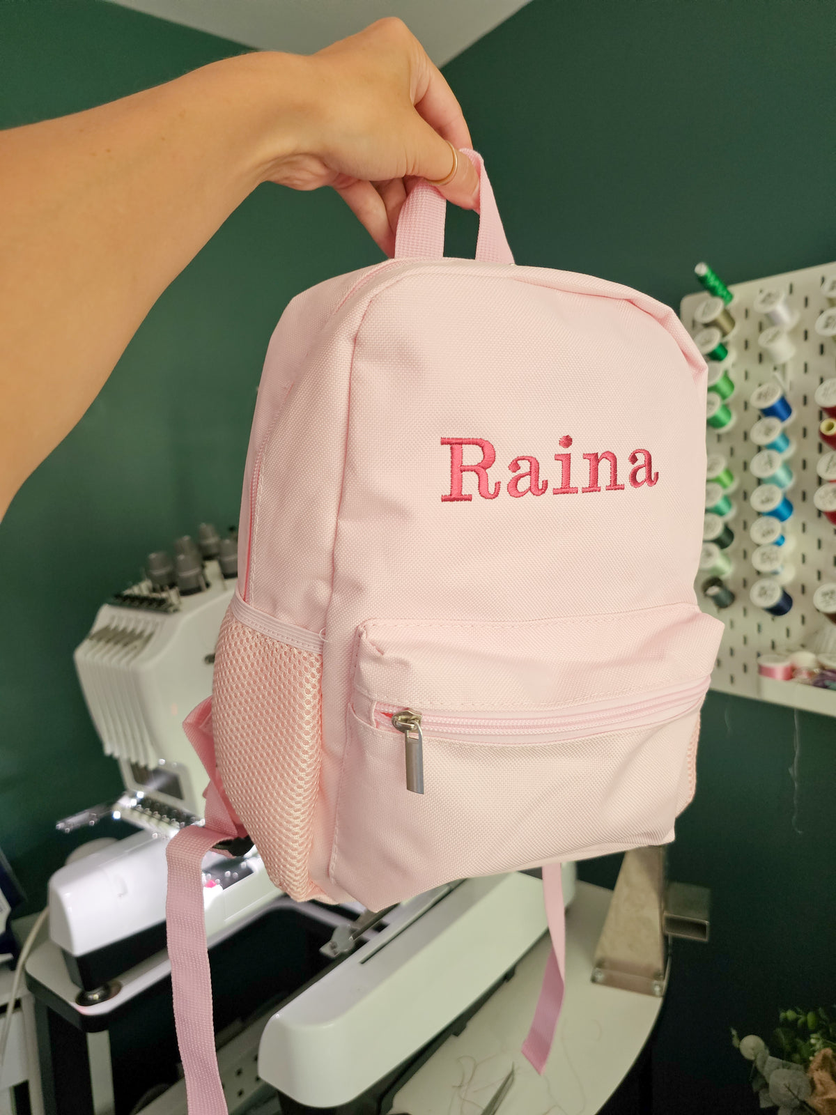 Personalised Embroidered Mini Backpack – Custom Child's Name or Initials | Kids School Bag