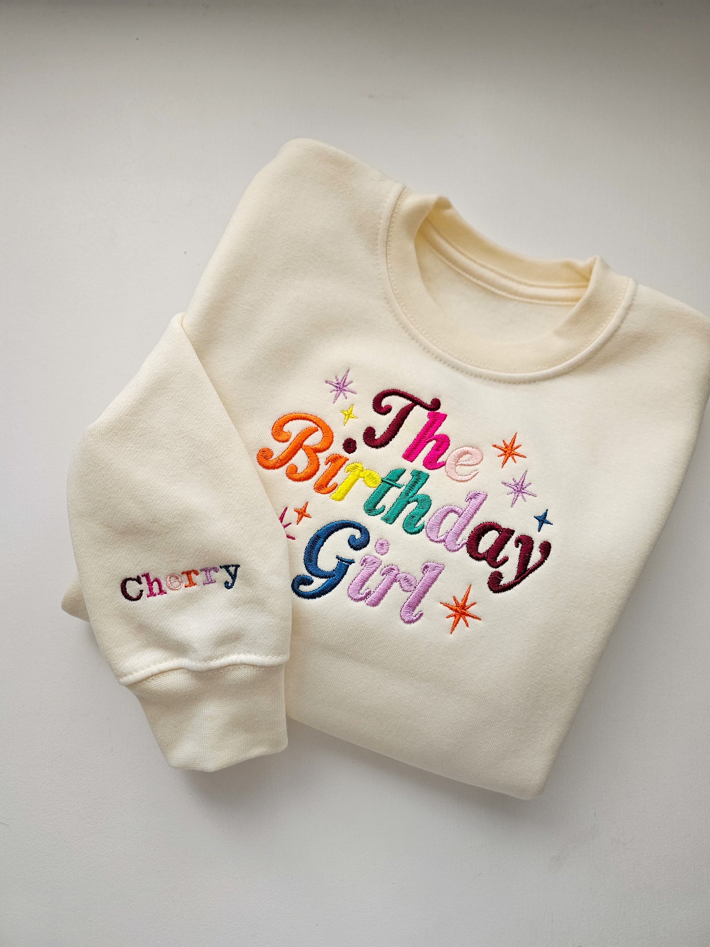 Birthday Girl Rainbow Jumper | Personalised Children’s Birthday Jumper