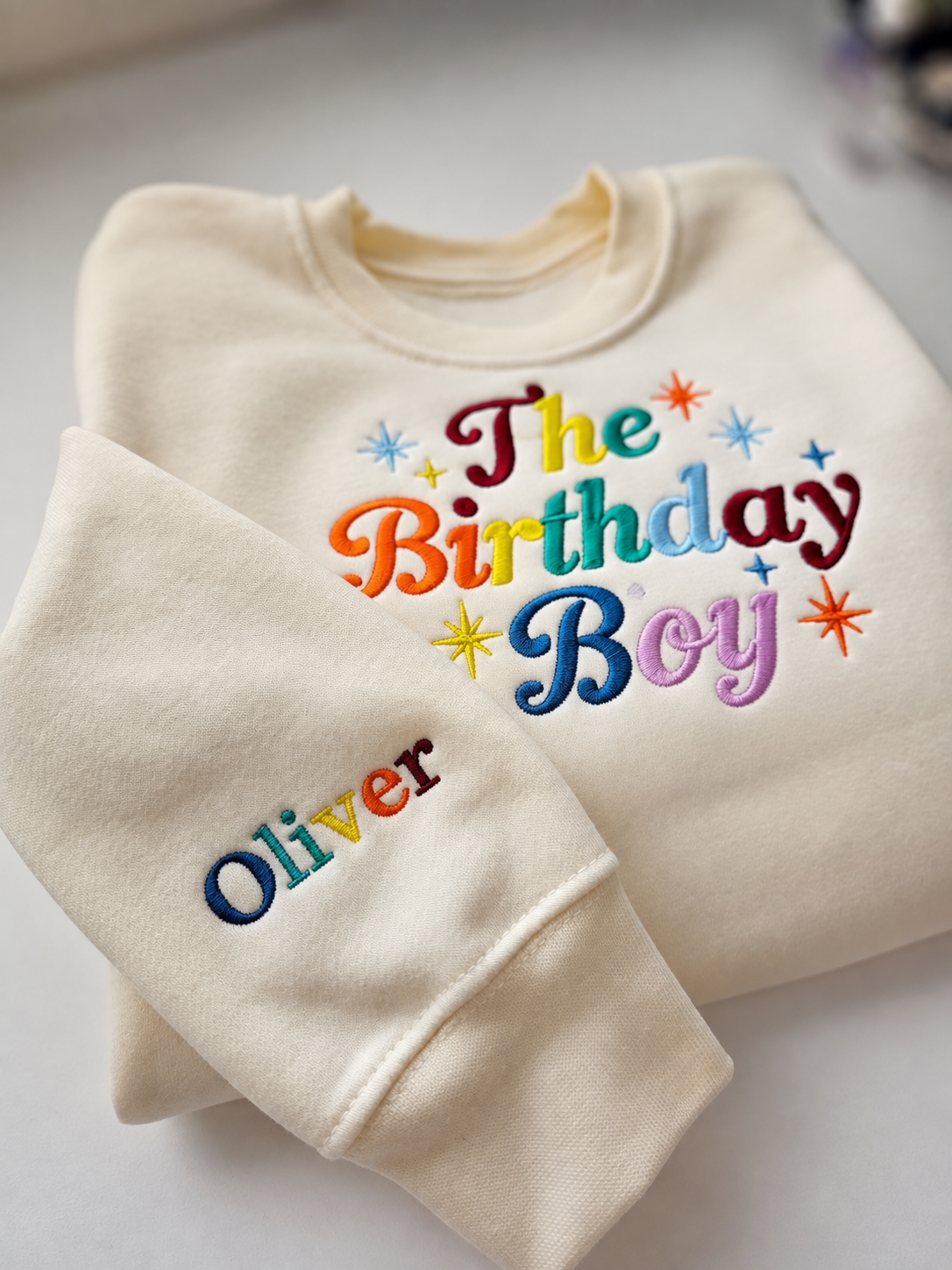 Birthday Boy Rainbow Jumper | Personalised Children’s Birthday Jumper