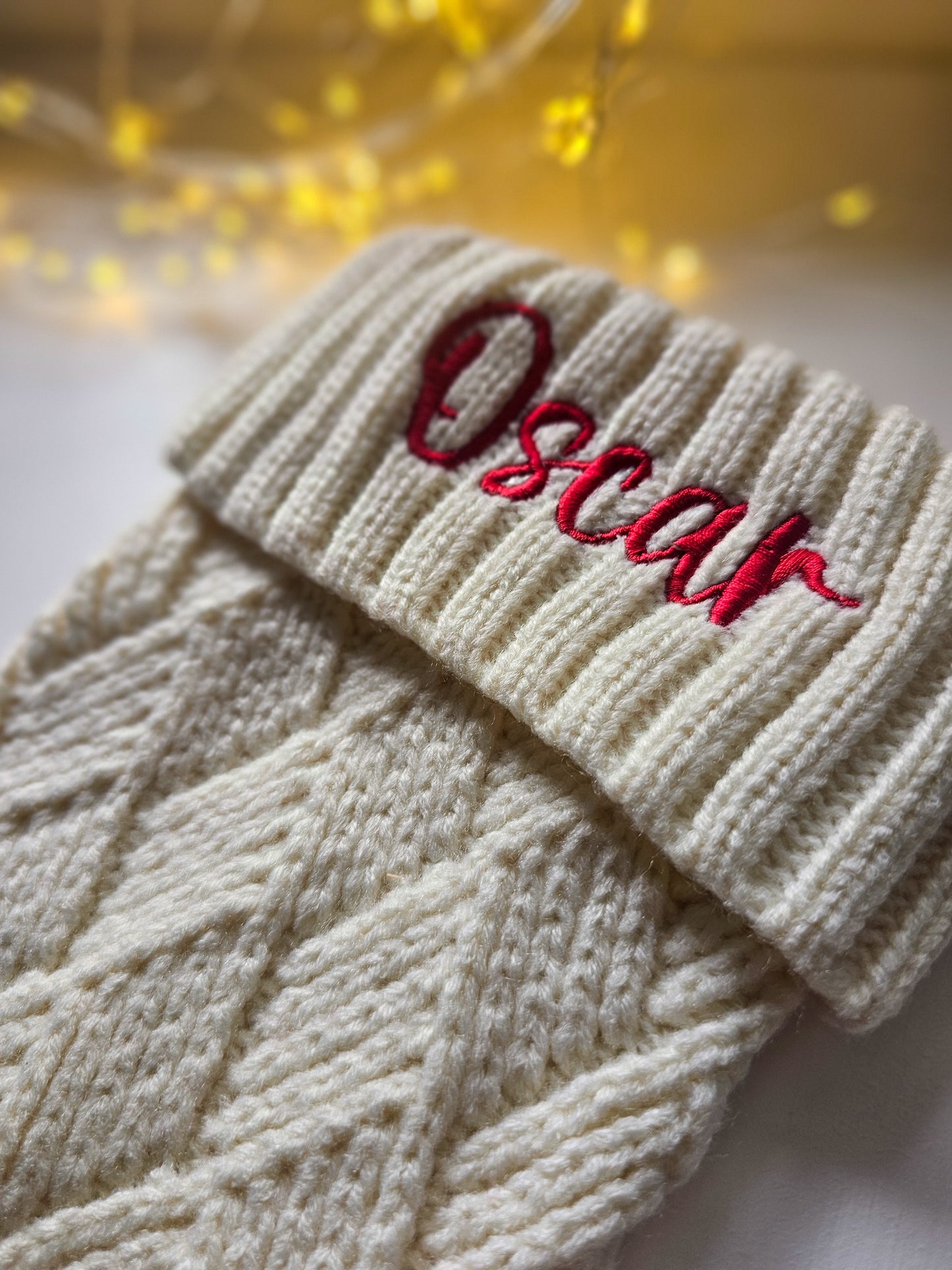 Personalised Knitted Christmas Stockings
