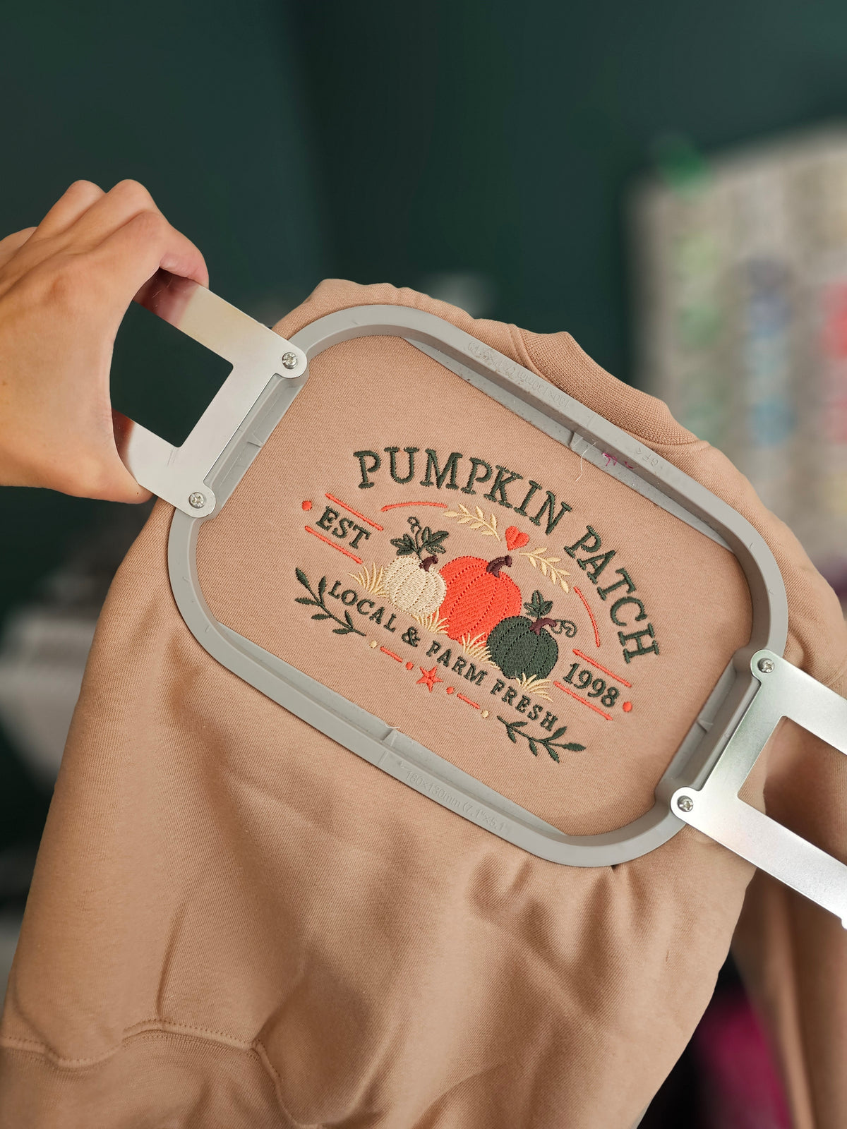 Matching Pumpkin Patch Jumper for Adults & Kids – Embroidered Family Autumn Sweatshirt