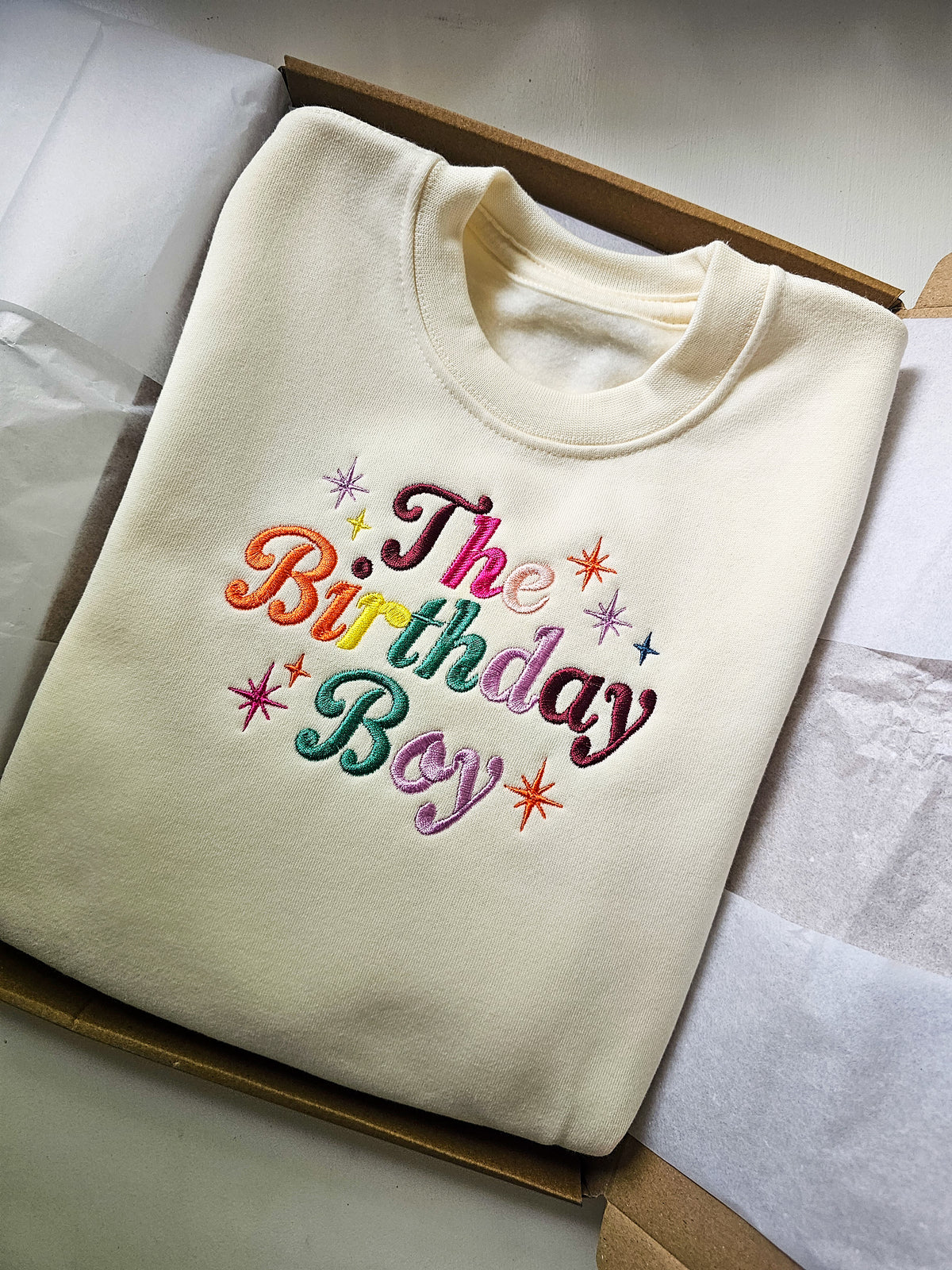 Birthday Boy Rainbow Jumper | Personalised Children’s Birthday Jumper