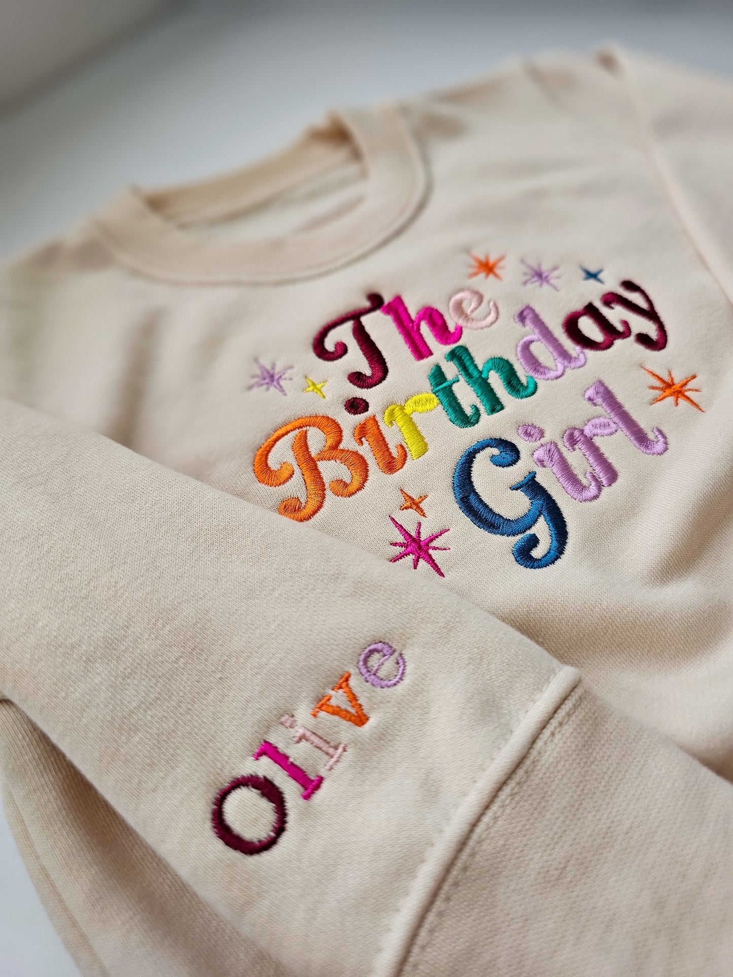 Birthday Girl Rainbow Jumper | Personalised Children’s Birthday Jumper