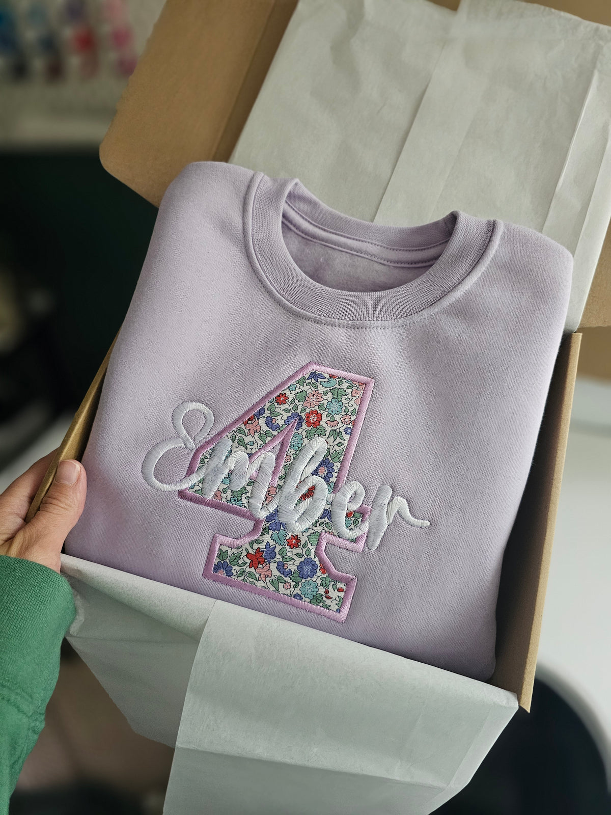Embroidered, Liberty Applique, Birthday, Number Jumpers