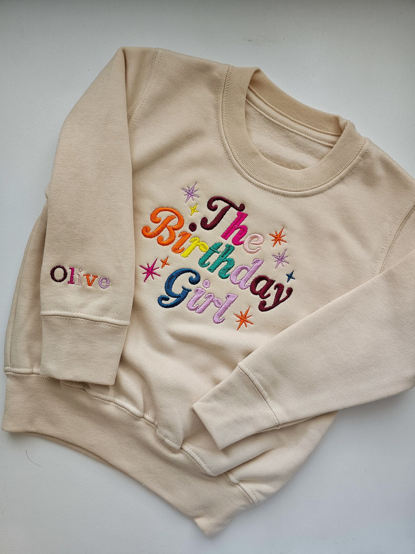 Birthday Girl Rainbow Jumper | Personalised Children’s Birthday Jumper